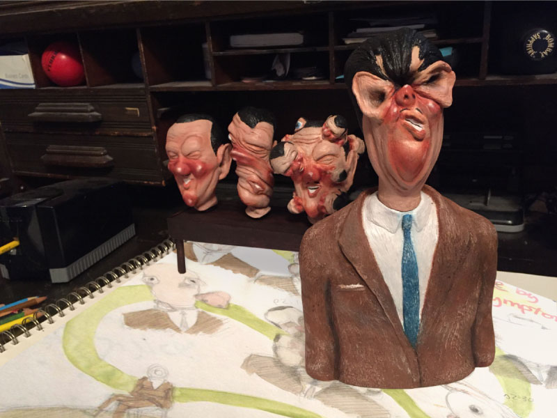 BILL PLYMPTON CHANGE-O HEAD TOY | Copyright © 2019 All Rights Reserved Matt Sherin Creations