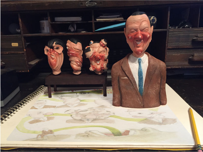 BILL PLYMPTON CHANGE-O HEAD TOY | Copyright © 2019 All Rights Reserved Matt Sherin Creations