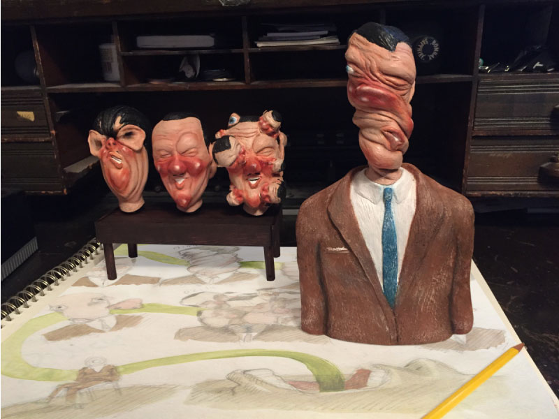 BILL PLYMPTON CHANGE-O HEAD TOY | Copyright © 2019 All Rights Reserved Matt Sherin Creations