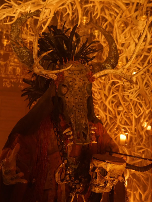 BRIGHT COW SKULL MASK