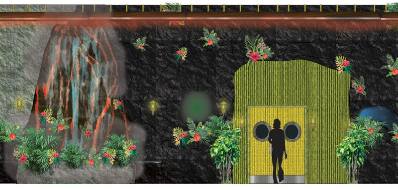 TIKI HOTEL LOBBY DESIGN | Copyright © 2019 All Rights Reserved Matt Sherin Creations