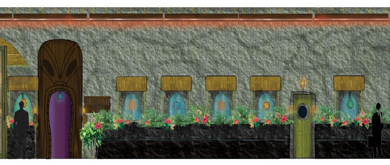 TIKI HOTEL LOBBY DESIGN | Copyright © 2019 All Rights Reserved Matt Sherin Creations