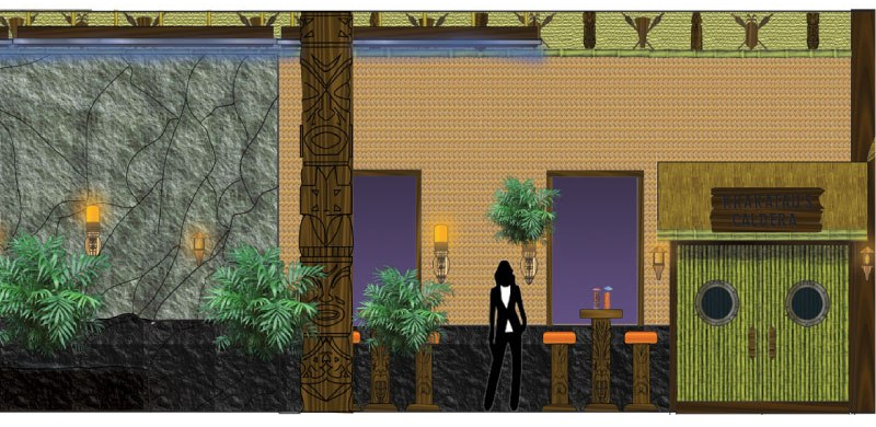 TIKI HOTEL LOBBY DESIGN | Copyright © 2019 All Rights Reserved Matt Sherin Creations