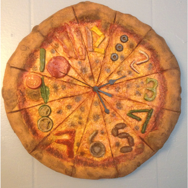 PIZZA CLOCK | Copyright © 2019 All Rights Reserved Matt Sherin Creations