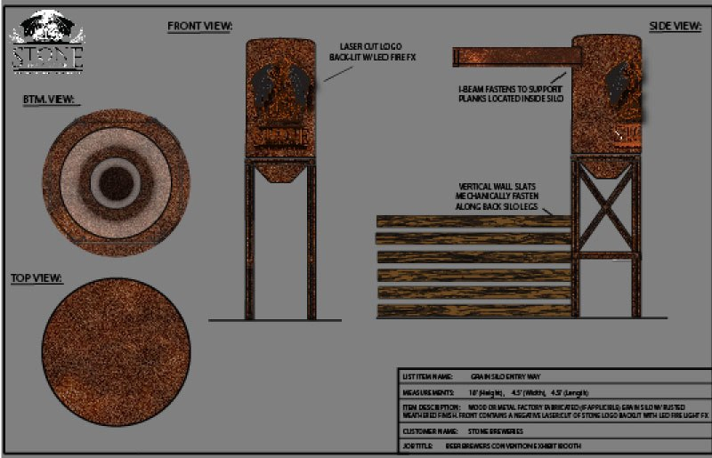 STONE BREWERY EXHIBIT DESIGN | Copyright © 2019 All Rights Reserved Matt Sherin Creations